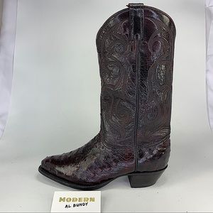 Tony Lama Handcrafted Ostrich Quill Mens Boots